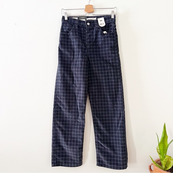 Levi's Pants - LEVIS Ribcage Straight High Rise Ankle Plaid Pants  women's size 26